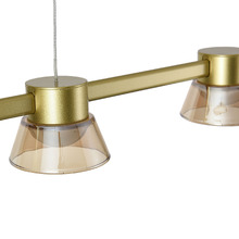 Rocket Iron & Glass Tri-Colour LED 8 Light Pendant